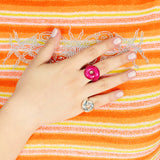 TARALLO RING IN FLAMINGO PINK