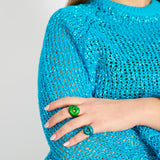 TARALLO RING IN FOREST GREEN