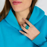 TARALLO RING IN OCEAN BLUE