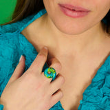 TARALLO RING OCEAN BLUE or FROG