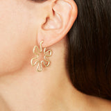 MARGHERITA EARRINGS ~ IN GOLD 'DIAMANTATO'