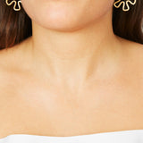 MARGHERITA EARRINGS ~ IN GOLD 'DIAMANTATO'