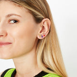 MINI LOOP SINGLE EARRING ~ IN LIME GREEN