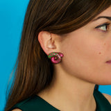TARALLO EARRINGS IN PINK and PARROTFISH