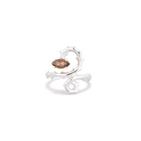 BABY SPINE RING IN SILVER