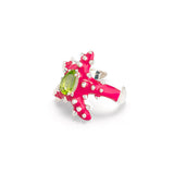 STUDDED STELLA RING IN AMARENA
