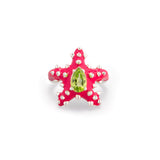 STUDDED STELLA RING IN AMARENA
