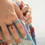 BABY VINE RING ~ IN BABY BLUE