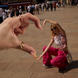 MAXI LOOP RING ~ IN PINK