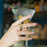 MOCKTAIL RING WITH DROP CUT DIAMOND
