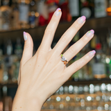 MOCKTAIL RING WITH HEART DIAMOND