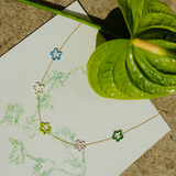 FIVE FLOWER NECKLACE