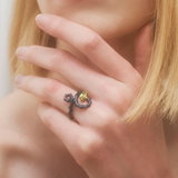 BABY SPINE RING IN TEAL