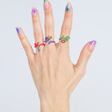 BABY VINE RING ~ IN PURPLE