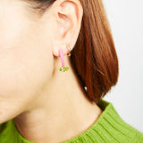 SINGLE LOOP EARRING IN PINK