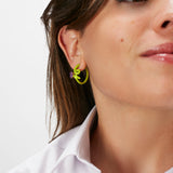 BABY VINE EARRINGS ~ IN LIME GREEN