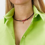 VINE CHOKER ~ IN AZALEA PINK