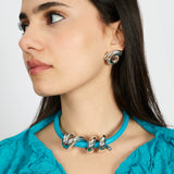 MAXI VINE NECKLACE IN BLUE