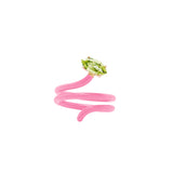 LOOPED VINE RING ~ IN PINK