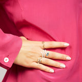 MAXI LOOP RING ~ IN WHITE