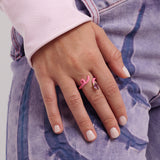 BABY VINE RING ~ IN BUBBLEGUM