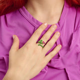 BABY VINE RING ~ IN GREEN