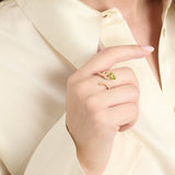 BABY VINE RING ~ IN LATTE