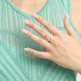 BABY VINE RING ~ IN WHITE
