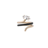 LONG VINE RING ~ IN BLACK