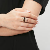 LONG VINE RING ~ IN BLACK