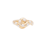 MAXI LOOP RING ~ IN WHITE