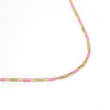 TUBINI NECKLACE IN PINK