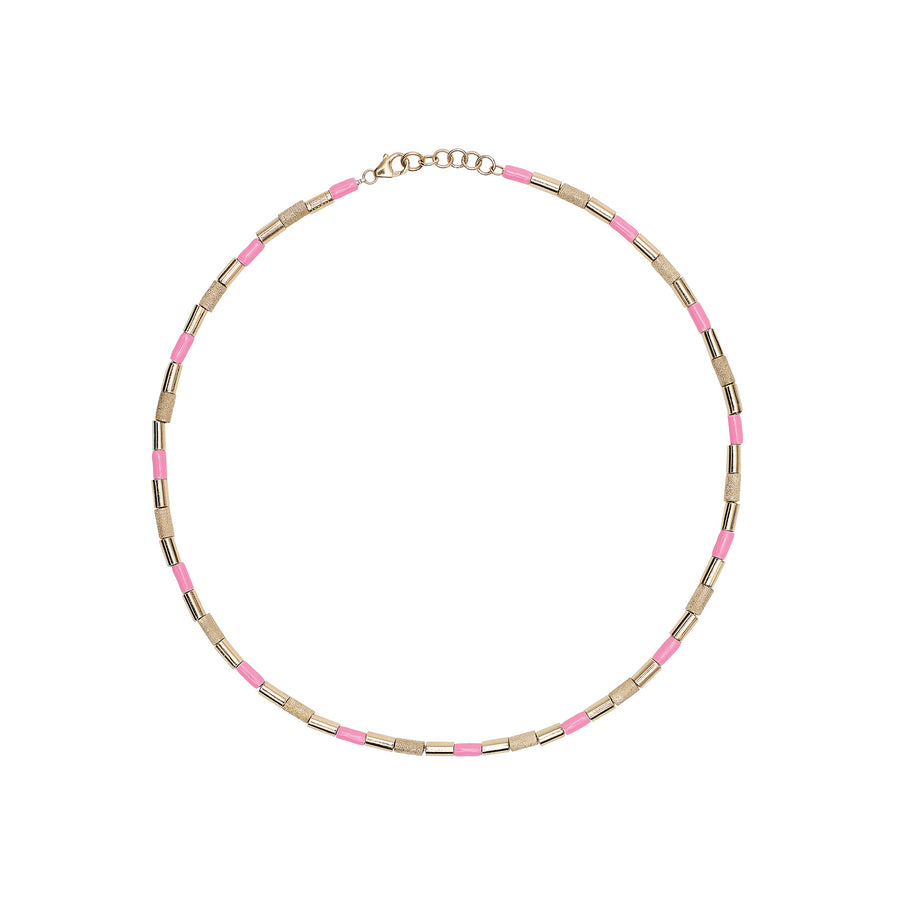 TUBINI NECKLACE IN PINK