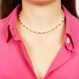 TUBINI NECKLACE IN PINK