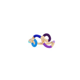 TETRADIC RING ~ IN PURPLE BLUES