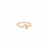 WAVE STACKING RING ~ IN GOLD 'DIAMANTATO'