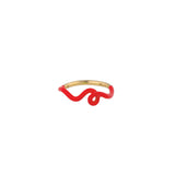 WAVE STACKING RING ~ IN RED