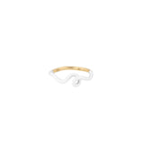 WAVE STACKING RING ~ IN WHITE