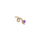 ONE STONE MINI LOOP SINGLE EARRING