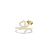 BABY VINE HEART RING IN PANNA