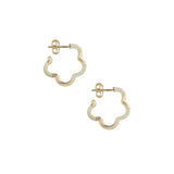 B MINI GOLD AND PANNA EARRINGS