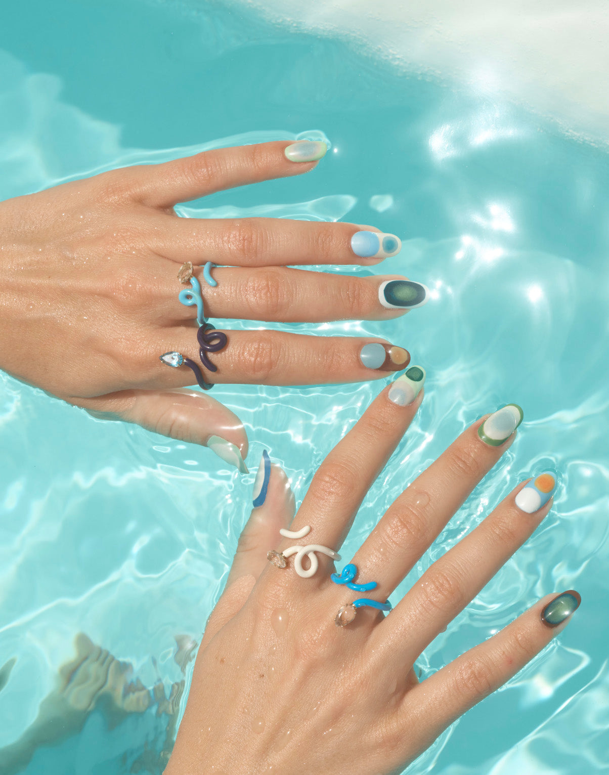 Color Rings Baby BABY VINE RING ~ IN BABY BLUE – Bea Bongiasca