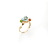 MOCKTAIL RING WITH HEART AQUAMARINE