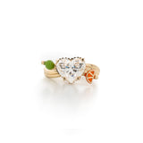 MOCKTAIL RING WITH HEART DIAMOND