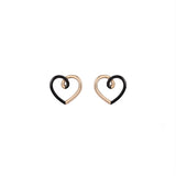 LOVE EARRINGS IN BLACK
