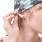 LOVE EARRINGS IN BLACK
