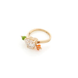 MOCKTAIL RING WITH HEART DIAMOND