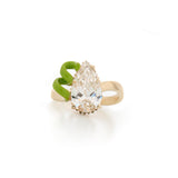 MOCKTAIL RING WITH DROP CUT DIAMOND