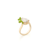 MOCKTAIL RING WITH DROP CUT DIAMOND