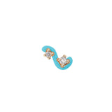 MINI LOOP SINGLE EARRING ~ IN CAPRI BLUE